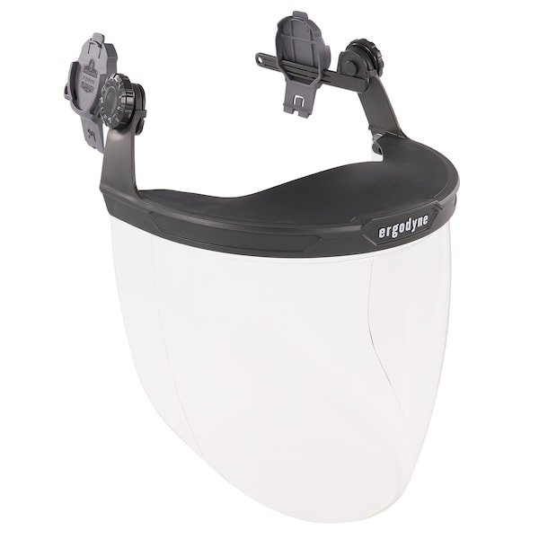 Ergodyne Clear Lens Gray Hard Hat Face Shield for Cap-Style & Safety Helmet 8994 - main